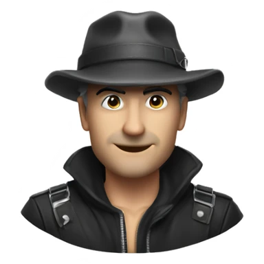 Squalo con cappello a cilindro  sticker