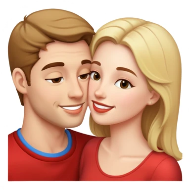 Couple kiss sticker