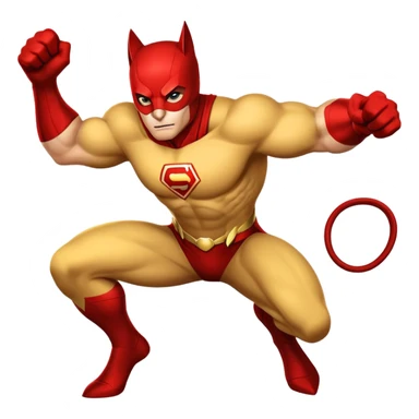 superhero transformed into animal form sticker