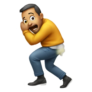 Man farting  sticker