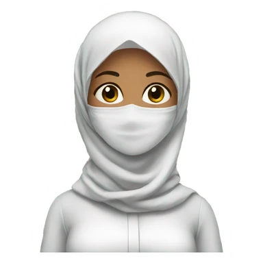 women with hijab in pharmacy sticker