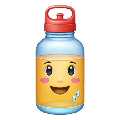 A water bottle emoji sticker