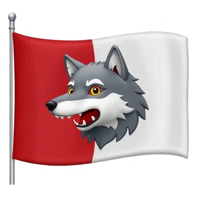 Flag that says #Wolf99 sticker