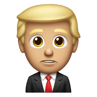 Donald trump sitting down  sticker