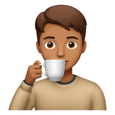 I ed coffee in glass sticker