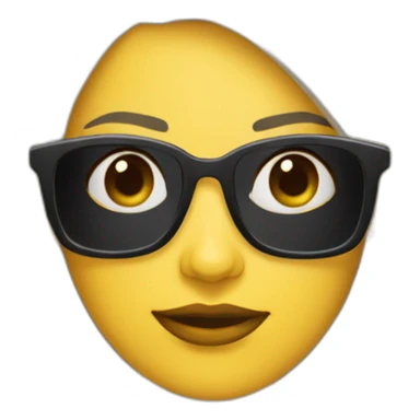 mujer gafas morena sticker