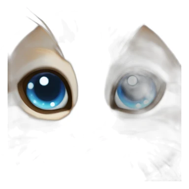 small cat face with galaxy background sticker