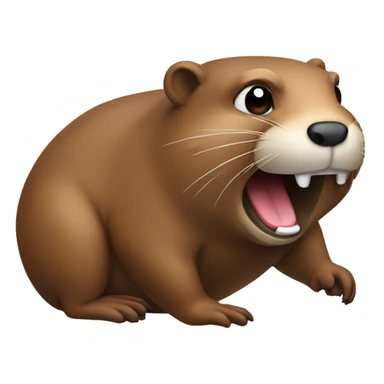 The beaver who conceived a prank sticker