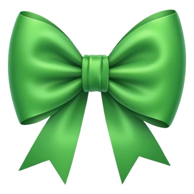 Green bow sticker