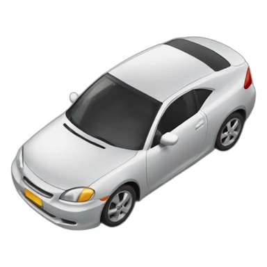 Une voiture qui n’a plus de roues sticker