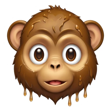 a wet monkey from head to toes sticker
