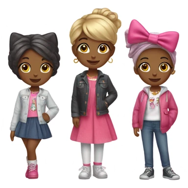 Three hello kitty friends sticker