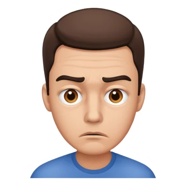 Overwhelmed man sticker