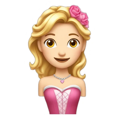 reine avec des coeurs a côté sticker