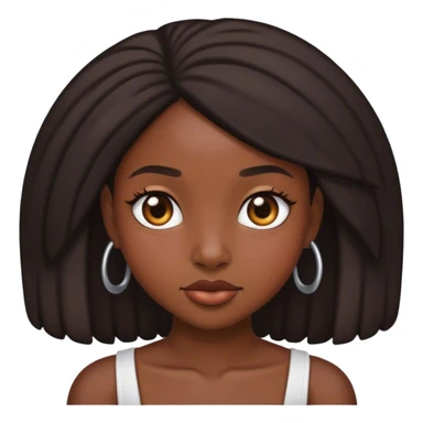 petite black woman sticker