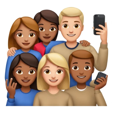 people taking selfies sticker