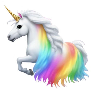 Unicorn farting rainbow sticker