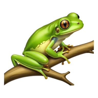 green tree frog sticker