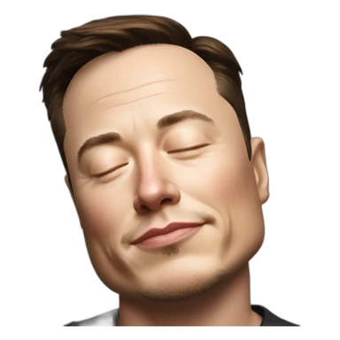 elon musk sleeping sticker