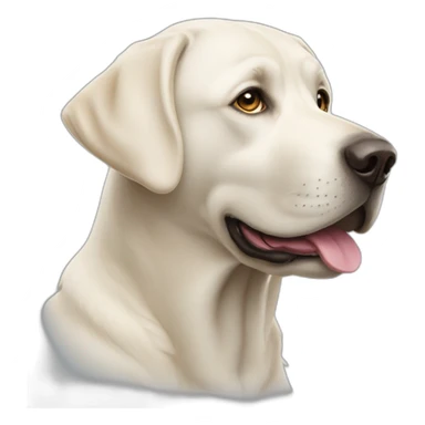 Un vieux labrador blanc sticker