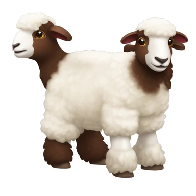 Mouton rouge en colère sticker