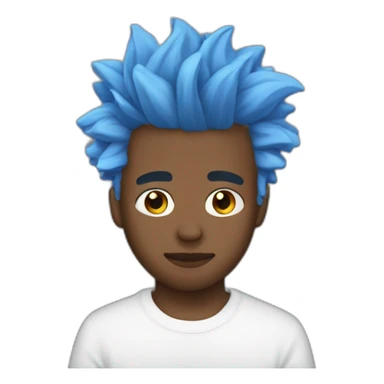 Xxxtentation cheveux bleu sticker