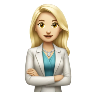 Blond Russian diamond seller sticker