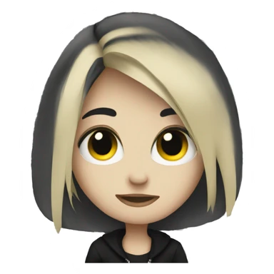 Love emo style sticker