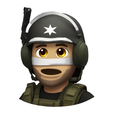 Emoji do Fallen, jogador de counter strike 2 co uma Awp sticker