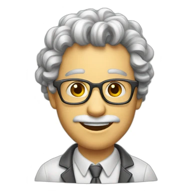 a cheerful intelligent physicist sticker