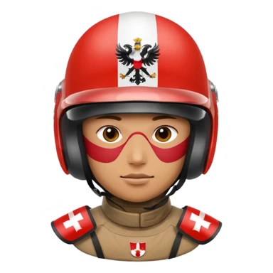 polish husaria miliatry unit, make him with a face like is the best fighter of all times with polish flag logo sticker