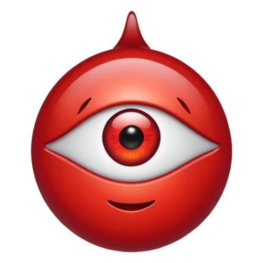 Red eye emoji sticker