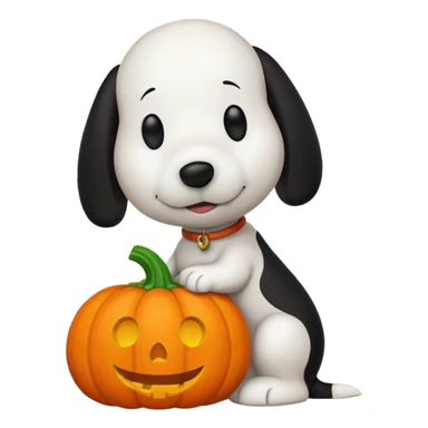 Snoopy with pumpkin sticker