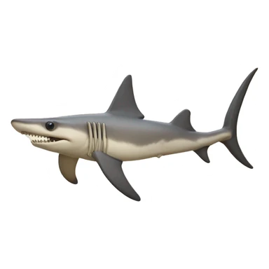 hammerhead shark skeleton sticker