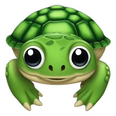 dos tortugas de agua pequeñas sticker