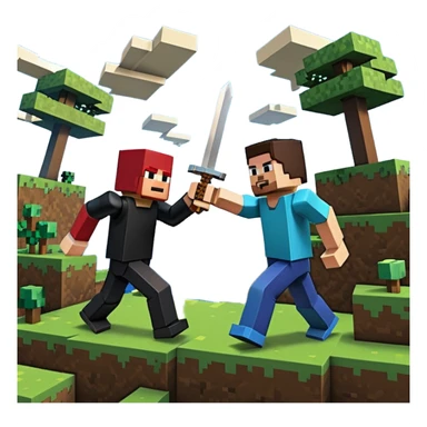 Roblox vs Minecraft  sticker