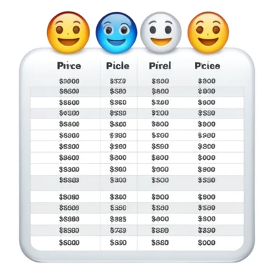 Pricing comparison table showing value proposition clearly sticker