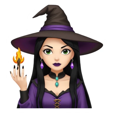 Slay baddie witch with manicure sticker