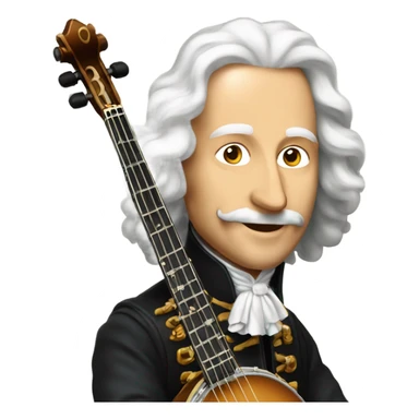 Antonio Vivaldi banjo baroque sticker
