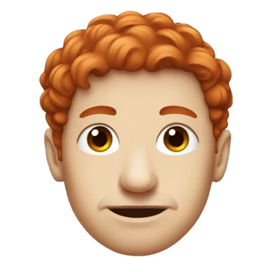 Red haired portrait with mole sticker