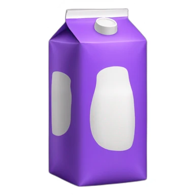 Purple milk cartons sticker