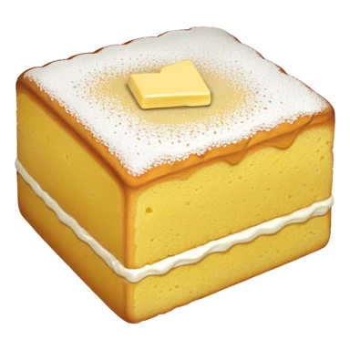 sweet simple slice of sponge cake sticker