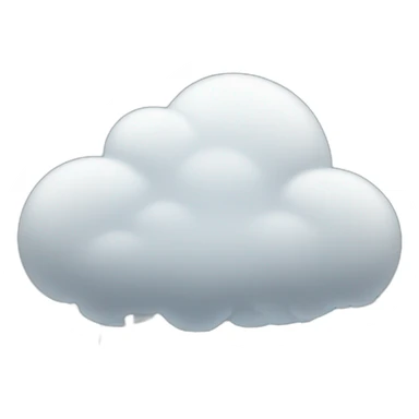 Cloud pouring rain and snow sticker