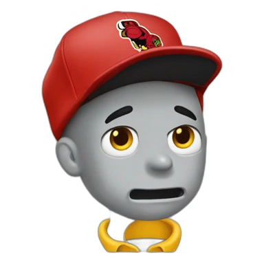 bart simpson happy with a chicago bulls cap sticker