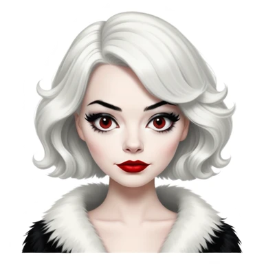 emma stone as Cruella sticker