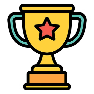 A trophy sticker