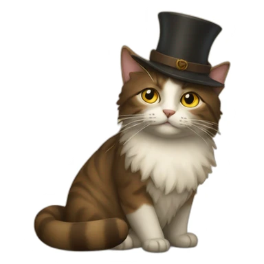 De vinci with a cat sticker