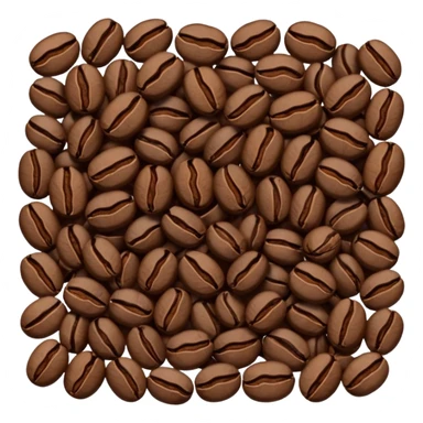 Ground coffee beans sticker