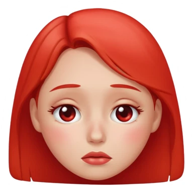 Teary eyes and blushing  sticker