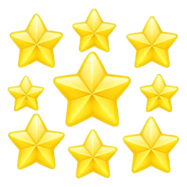 Yellow stars  sticker